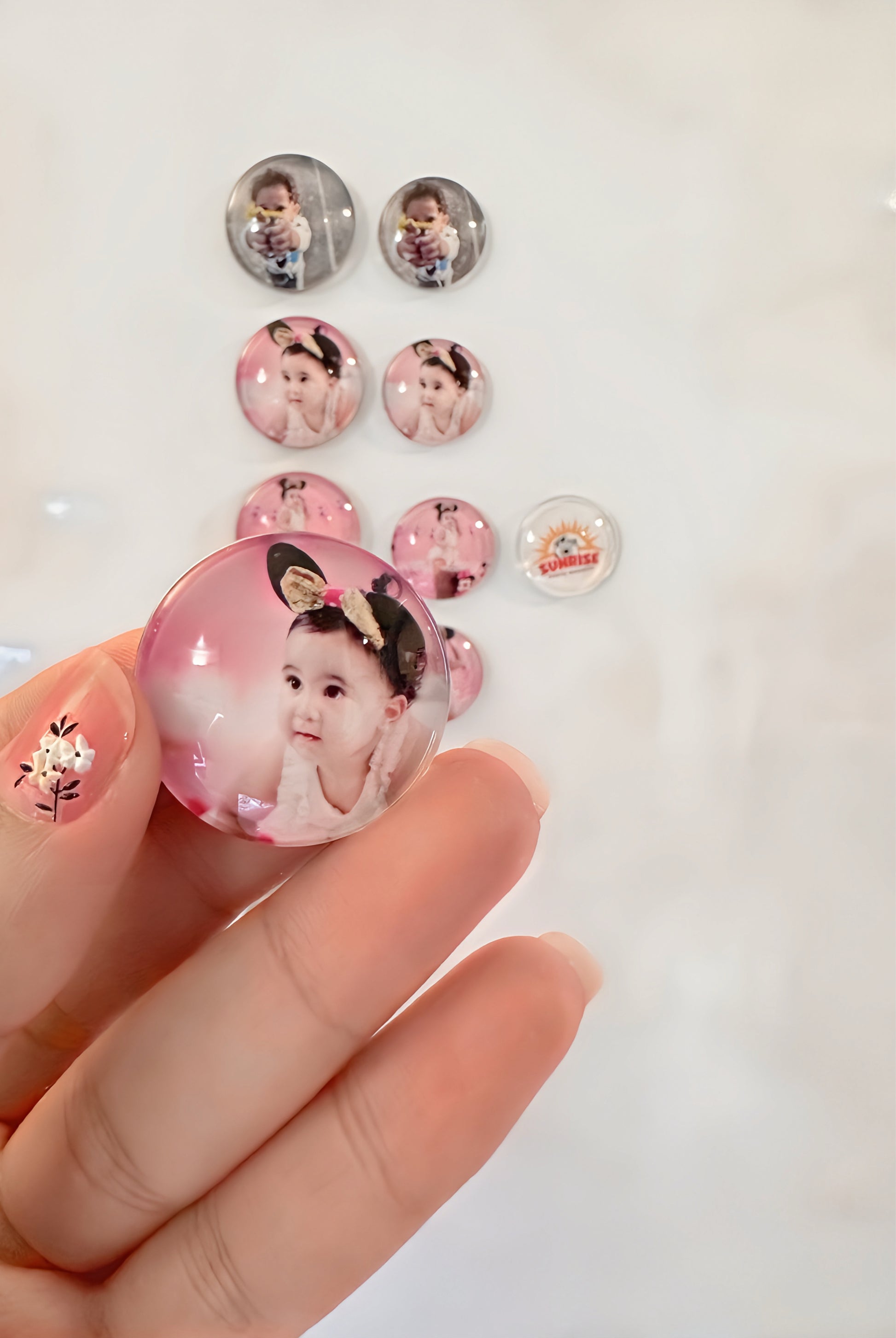 Custom Glass Mini Magnets - (Set of 7)