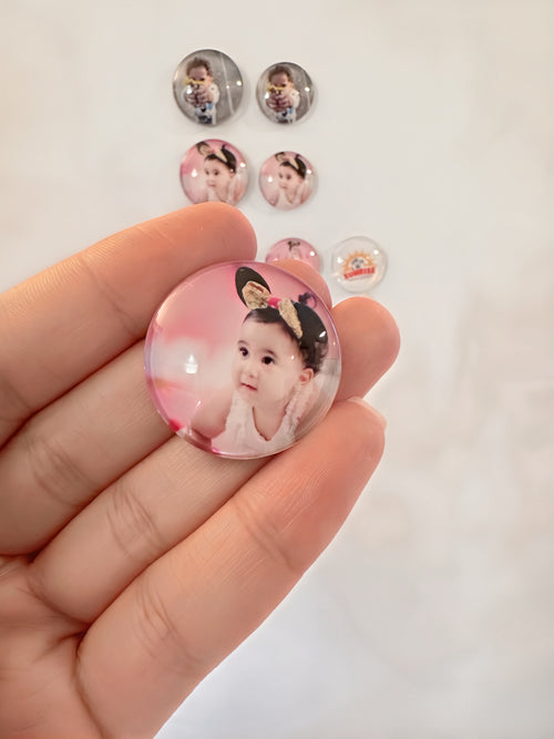 Custom Glass Mini Magnets - (Set of 7)