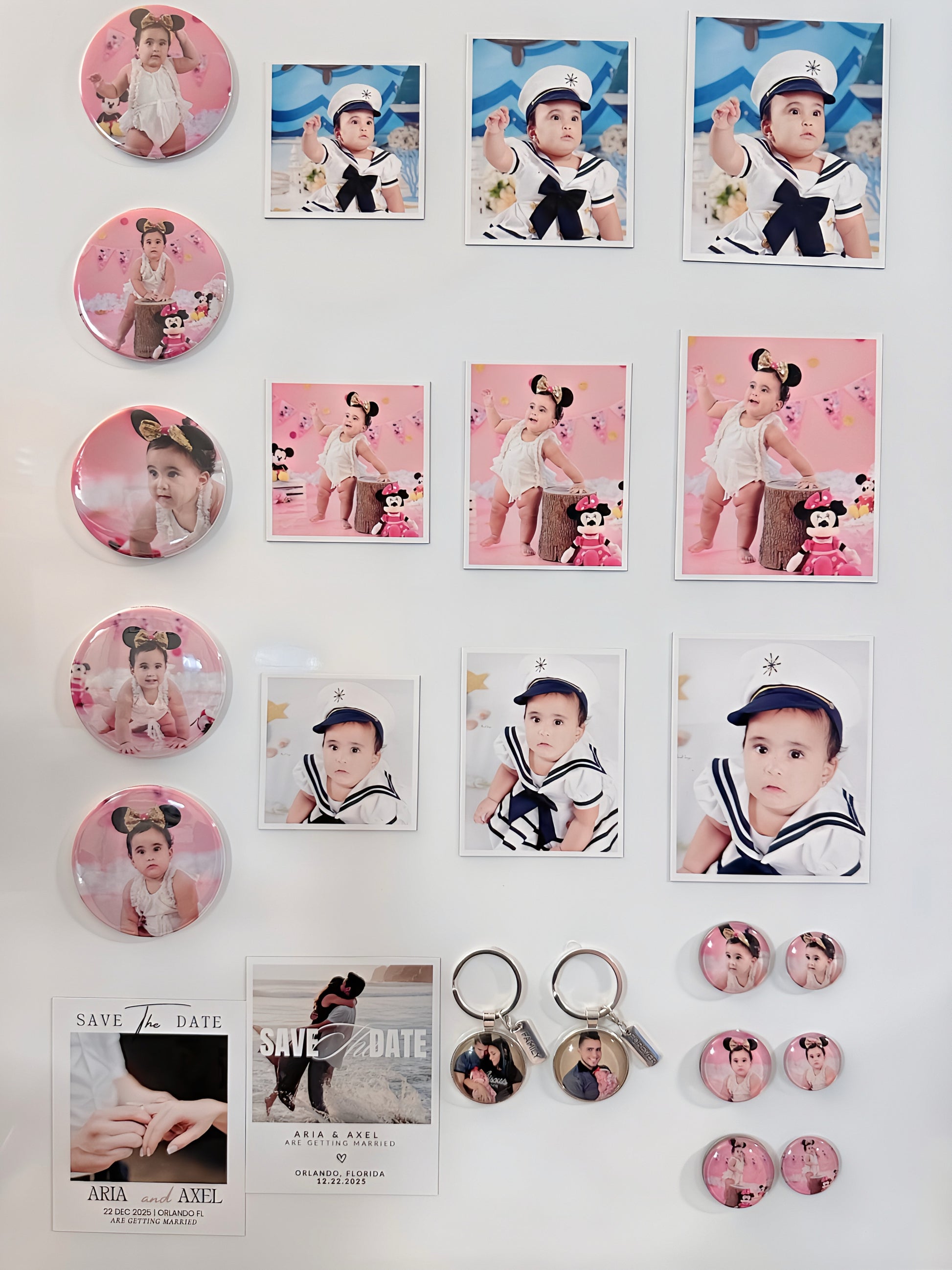 Custom Glass Mini Magnets - (Set of 7)