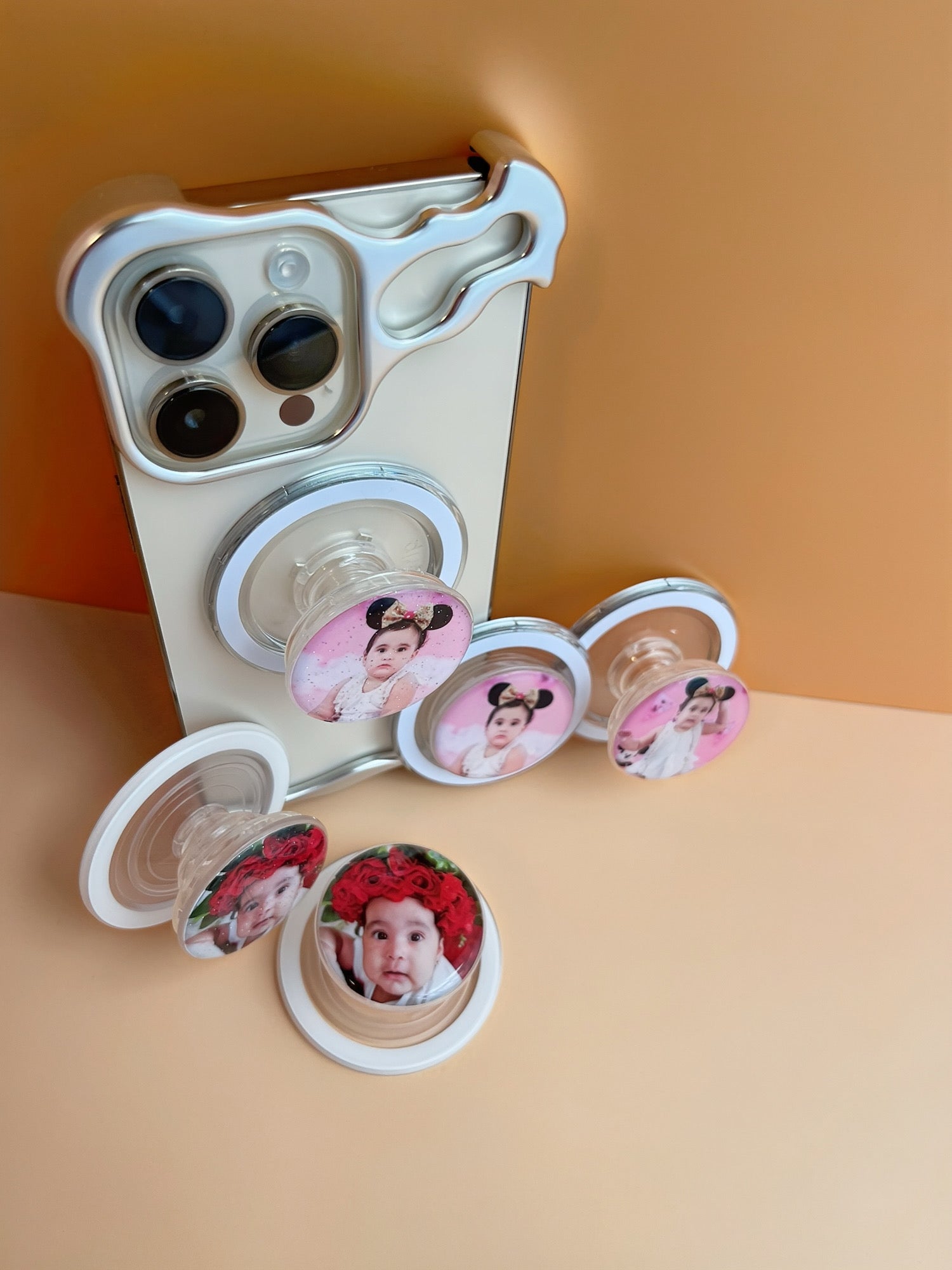 Personalized PhoneGrip - Includes adapter for Non-MagSafe Phones