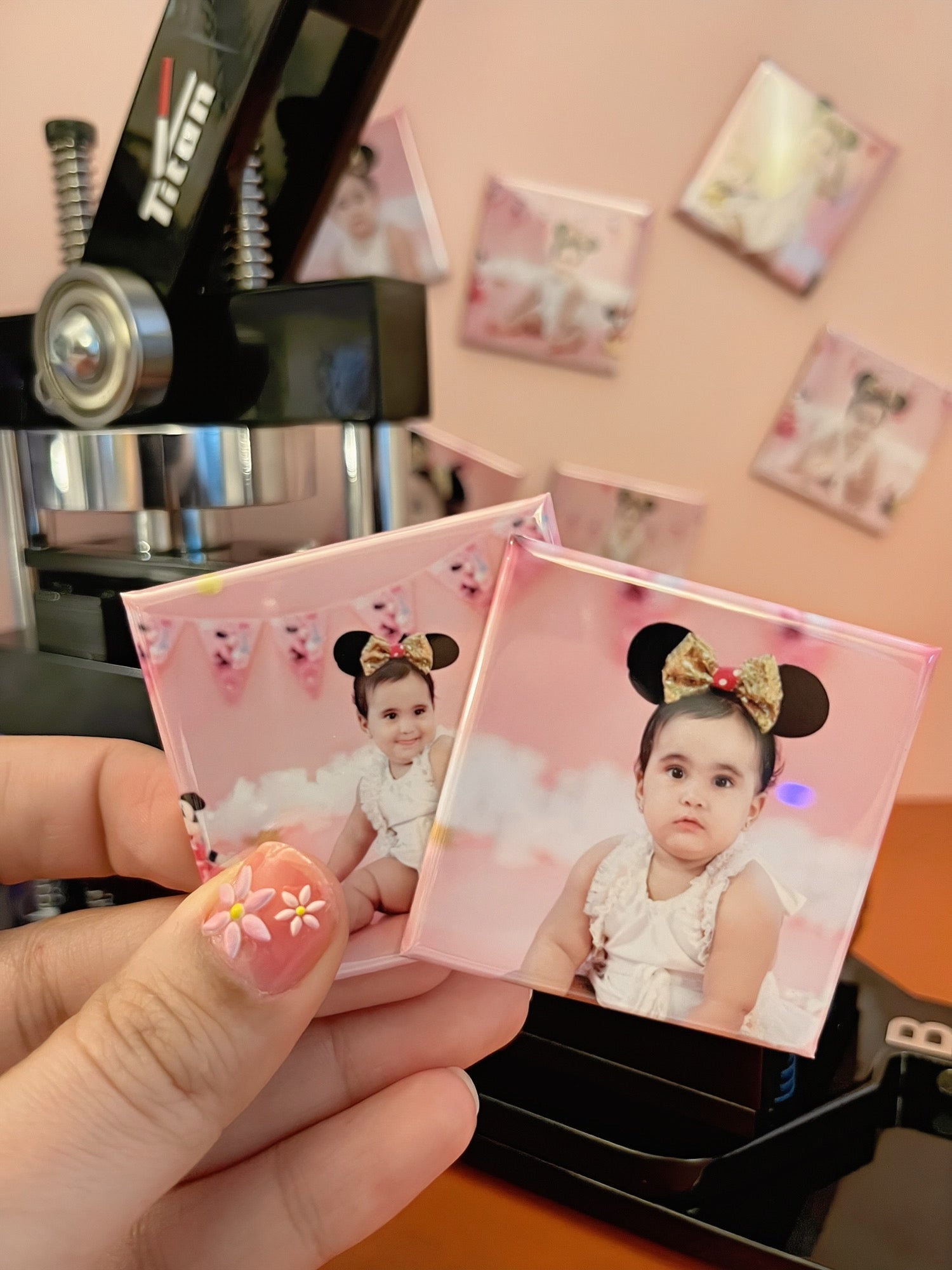 Square Custom Photo Magnets 2X2 (Set of 9)